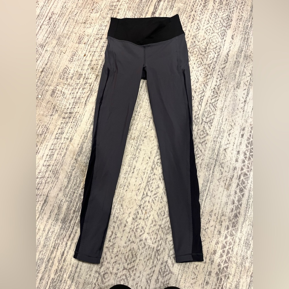 Lululemon Athletica Black and Gray Leggings